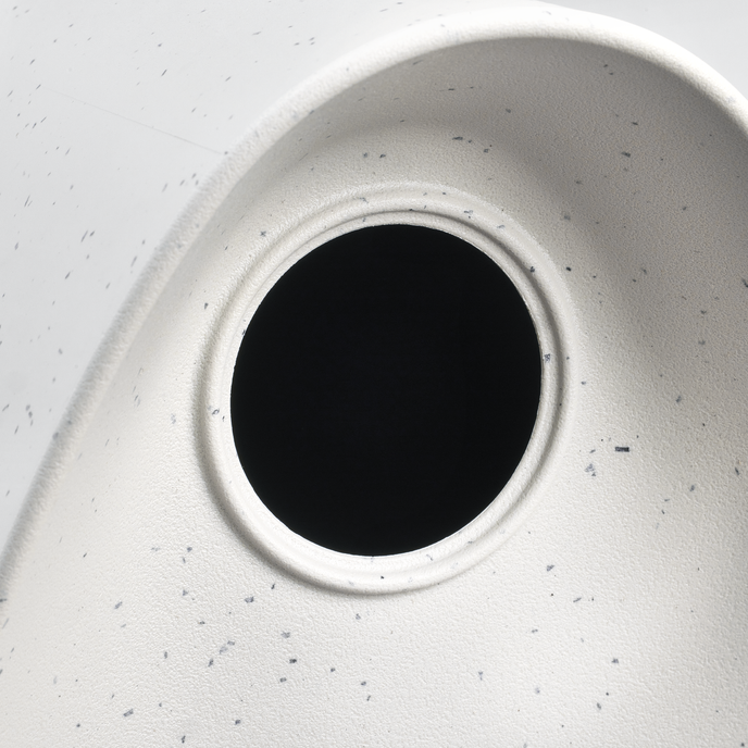 essential vogelhaus 18cm faseriges grau